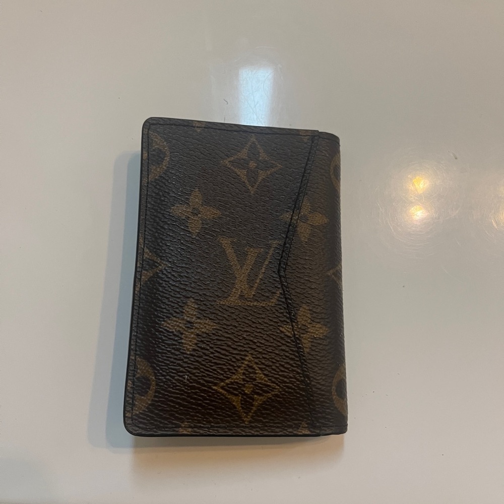 Louis Vuitton Brown and Tan Monogram Card Holder